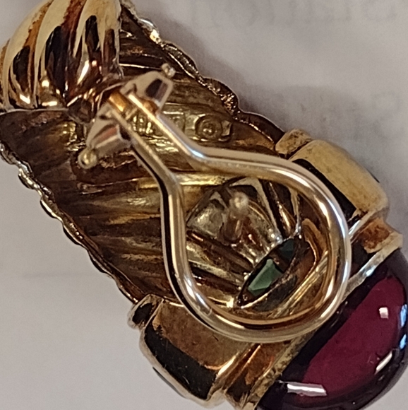 18K David Yurman Embedded Jeweled Exquisite Earrings 🎁 - Picture 10 of 12